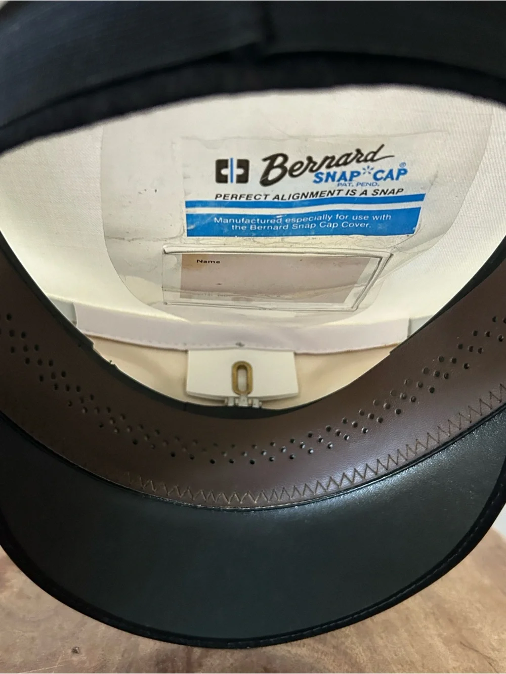 Official Bernard Snap Cap Officer’s Hat Visor White Gold Black Navy Captain